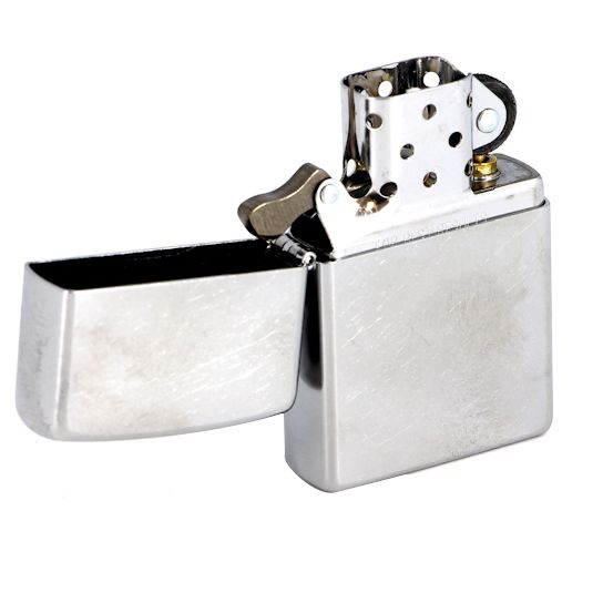 Зажигалка Zippo Armor Brushed, матовая серебристая-2
