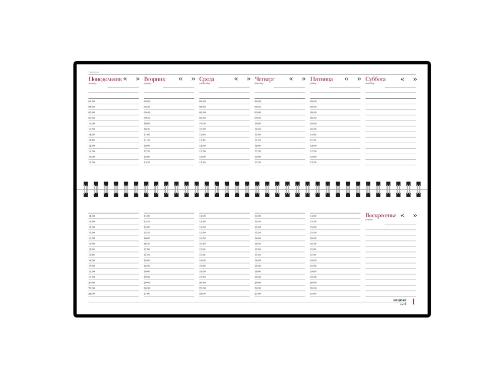 Планинг недатированный Ideal New, синий-2