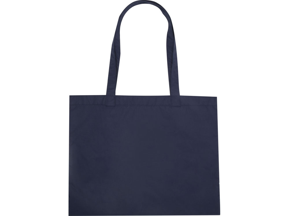 Kai круглая эко-сумка из переработанного материала, сертифицированного согласно GRS - Темно - синий-2