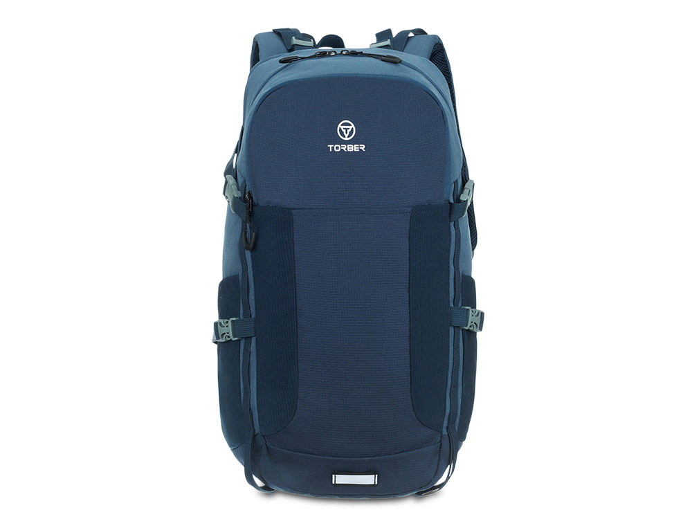 Туристический рюкзак TORBER КЕМПИНГ, синий, полиэстер, 31 х 51 х 14 см-0