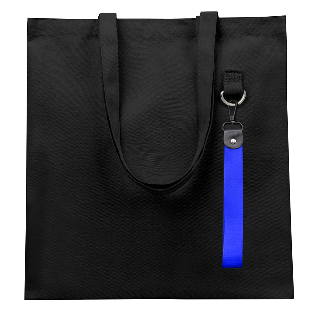 Сумка для покупок LUMISSA 325 г/м² с ремувкой, Чёрный/Синий-1
