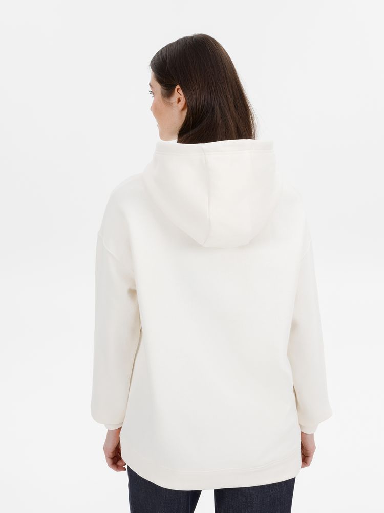 Худи оверсайз унисекс Snuggie, молочно-белое-3