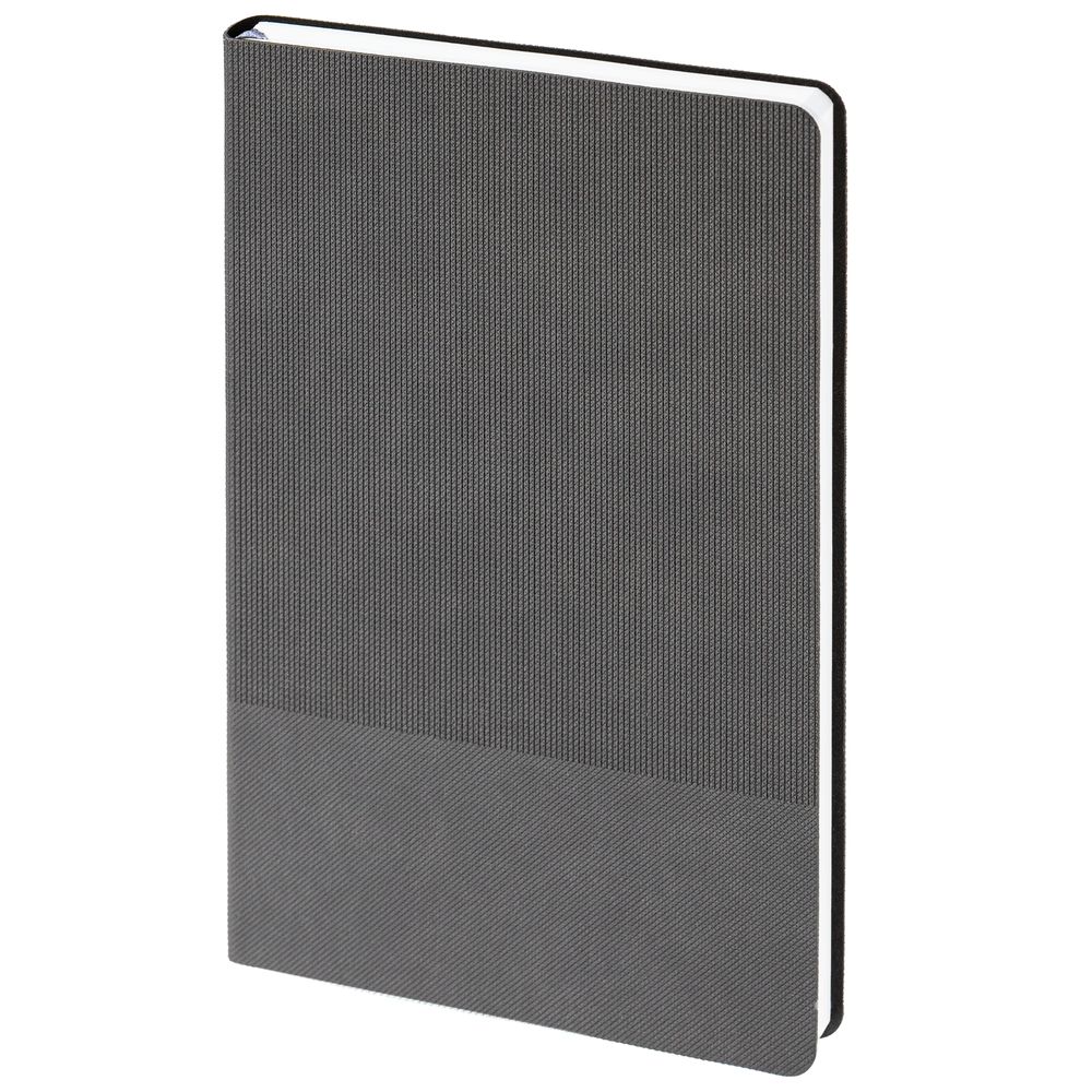 Ежедневник Knit, недатированный, темно-серый-1