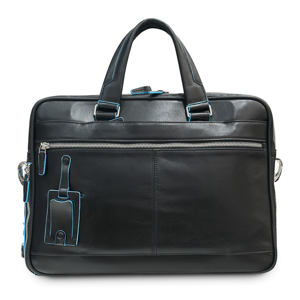 Сумка с отделением для ноутбука Piquadro Blue Square, черная-3