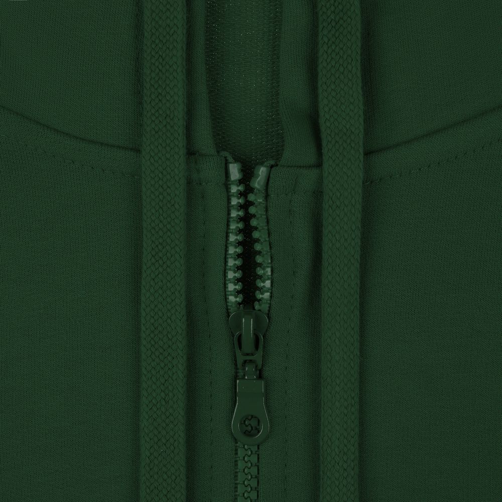 Толстовка на молнии с капюшоном Siverga 2.0, темно-зеленая-2