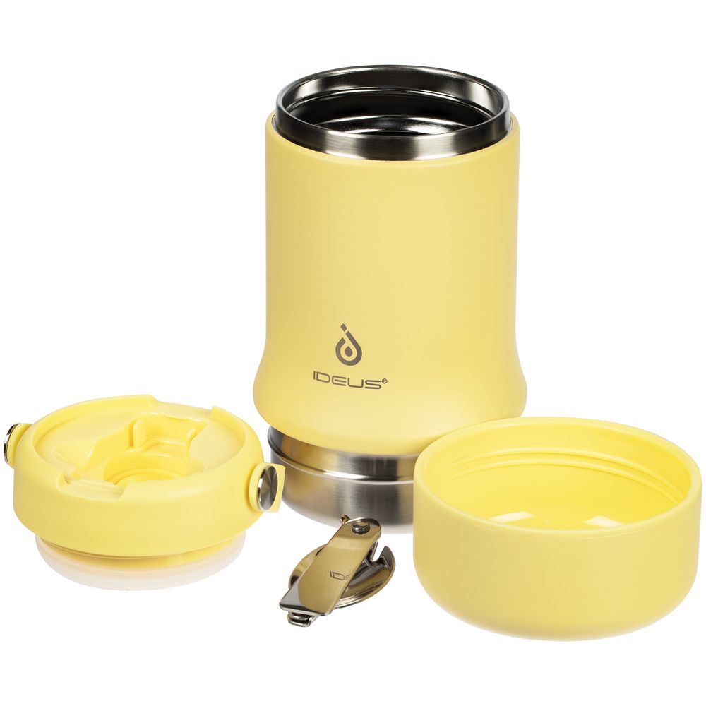 Термос для еды Tabenodo, желтый-3