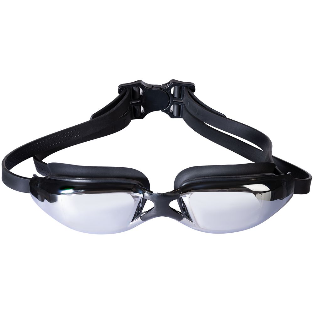 Очки для плавания зеркальные Underwater, черные-1