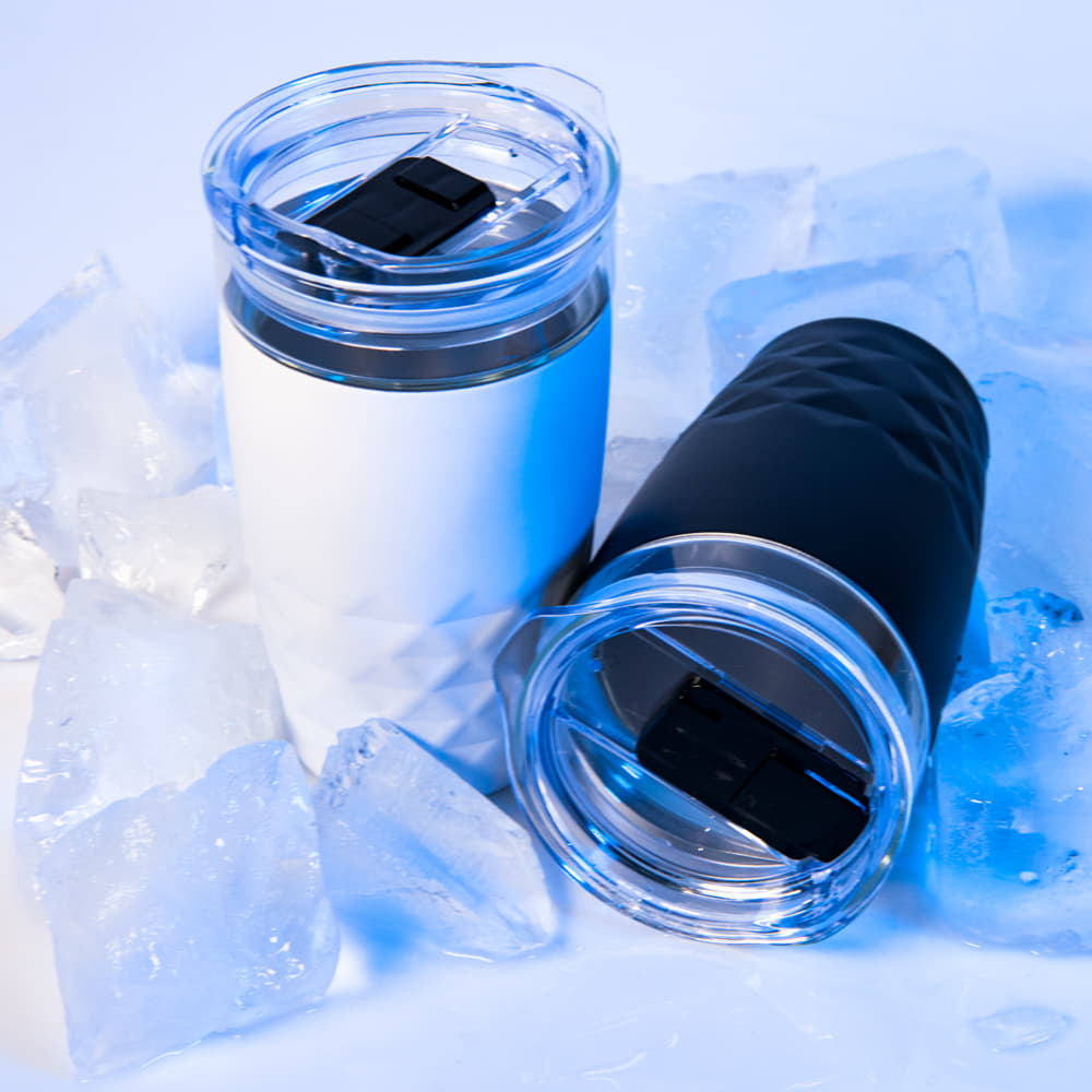 Термокружка вакуумная Cristal, белый-8