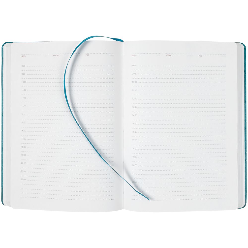 Ежедневник Gems, недатированный, бирюзовый-4