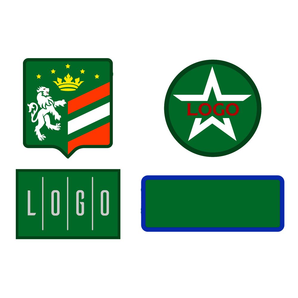 Шеврон из габардина Gabo M, зеленый-0