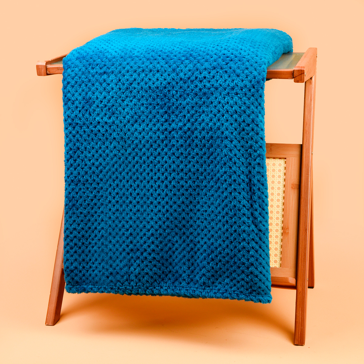 Плед WAFFLE, Светло-синий-6