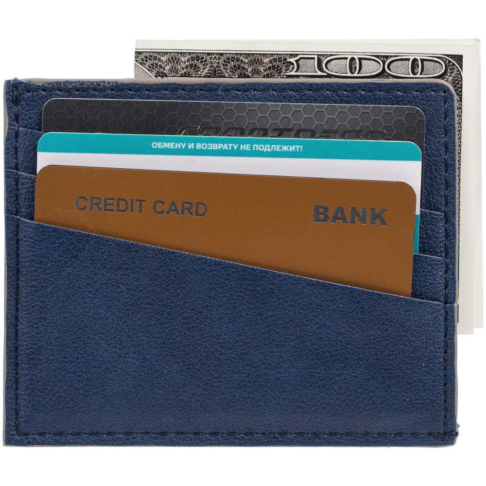 Чехол для карточек Petrus, синий-6