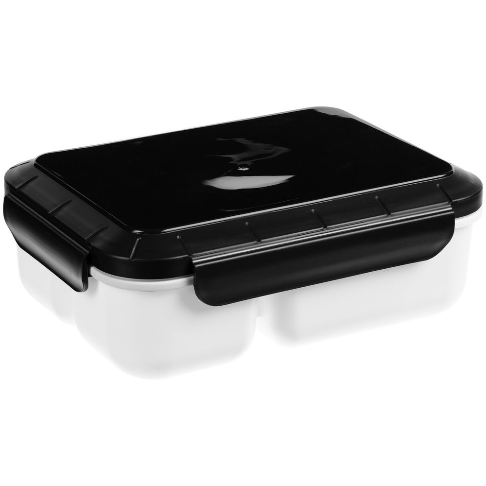 Ланчбокс Cibus с аккумулятором холода, белый с черным-1