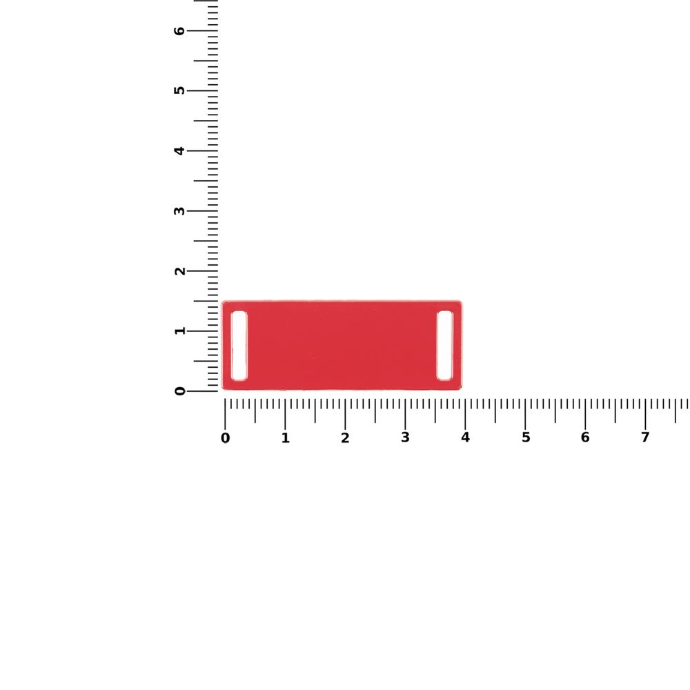 Шильдик металлический Kova, красный-1