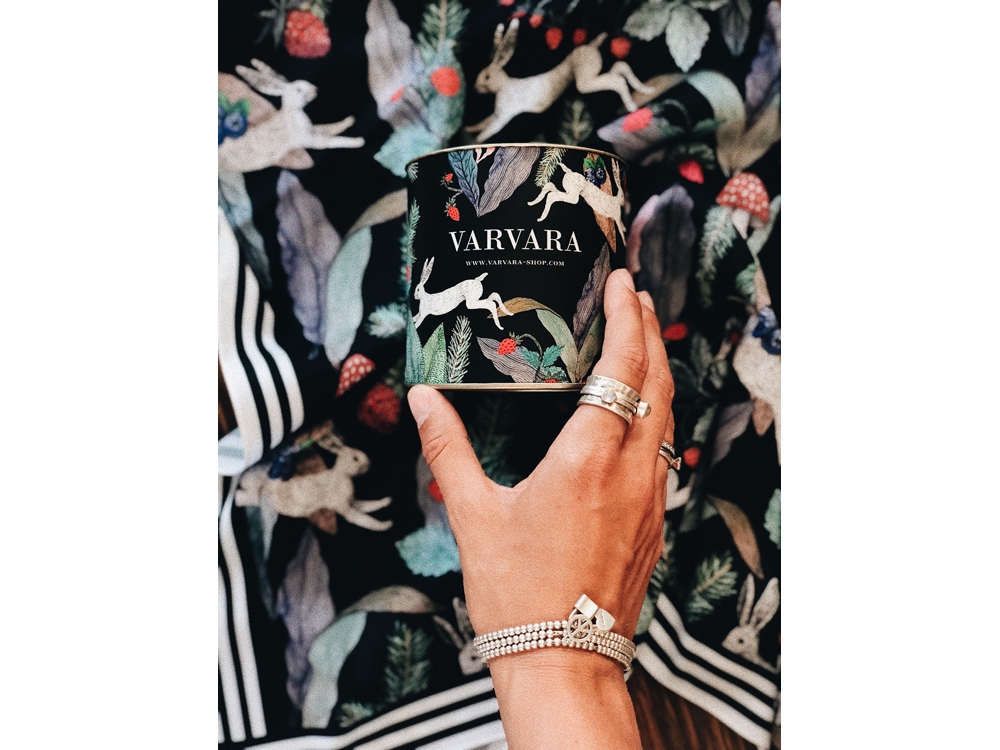 Платок Зайцы. Varvara-3