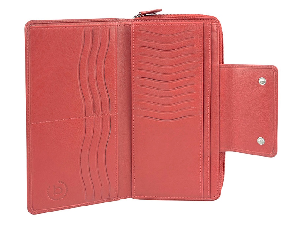 Кошелёк BUGATTI ЗЕНИТ | VERTICE, красный, натуральная воловья кожа, 19,5х3,5х11 см-2