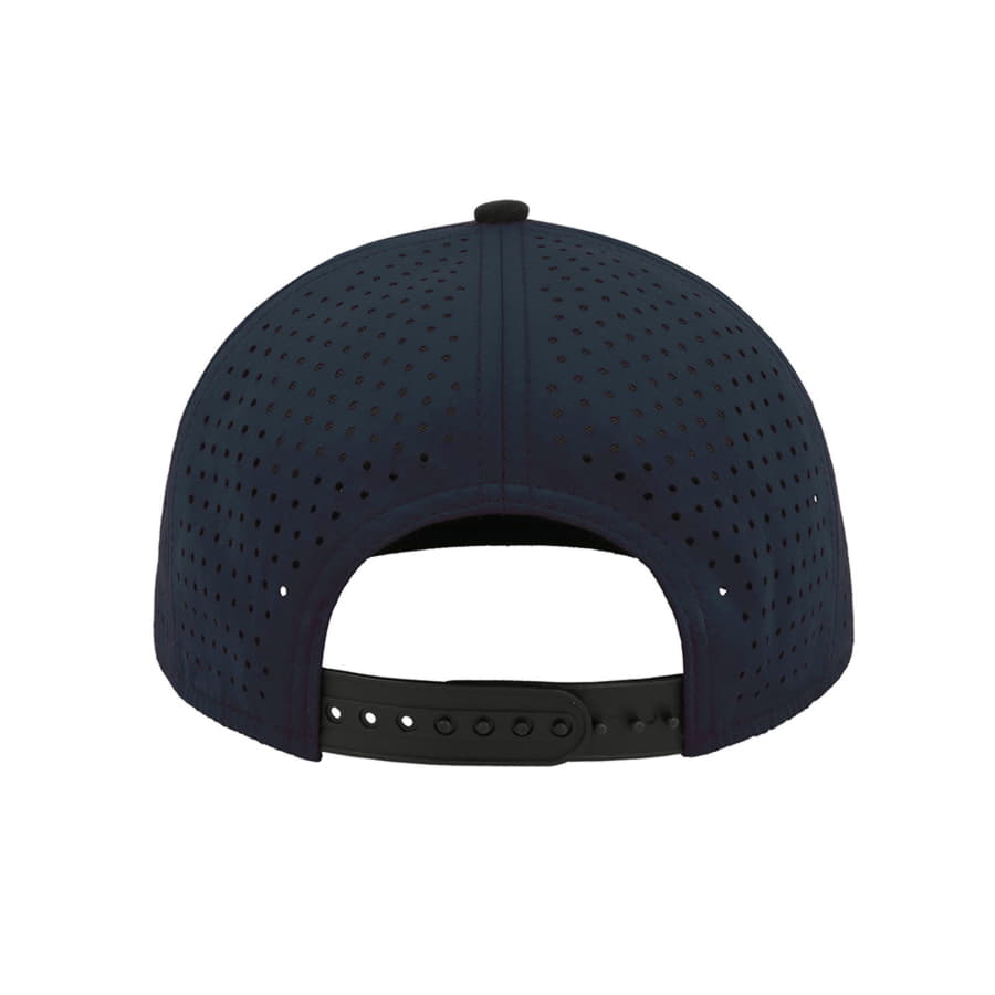 Бейсболка BANK, 6 клиньев, пластиковая застежка       , темно-синий, черный-4