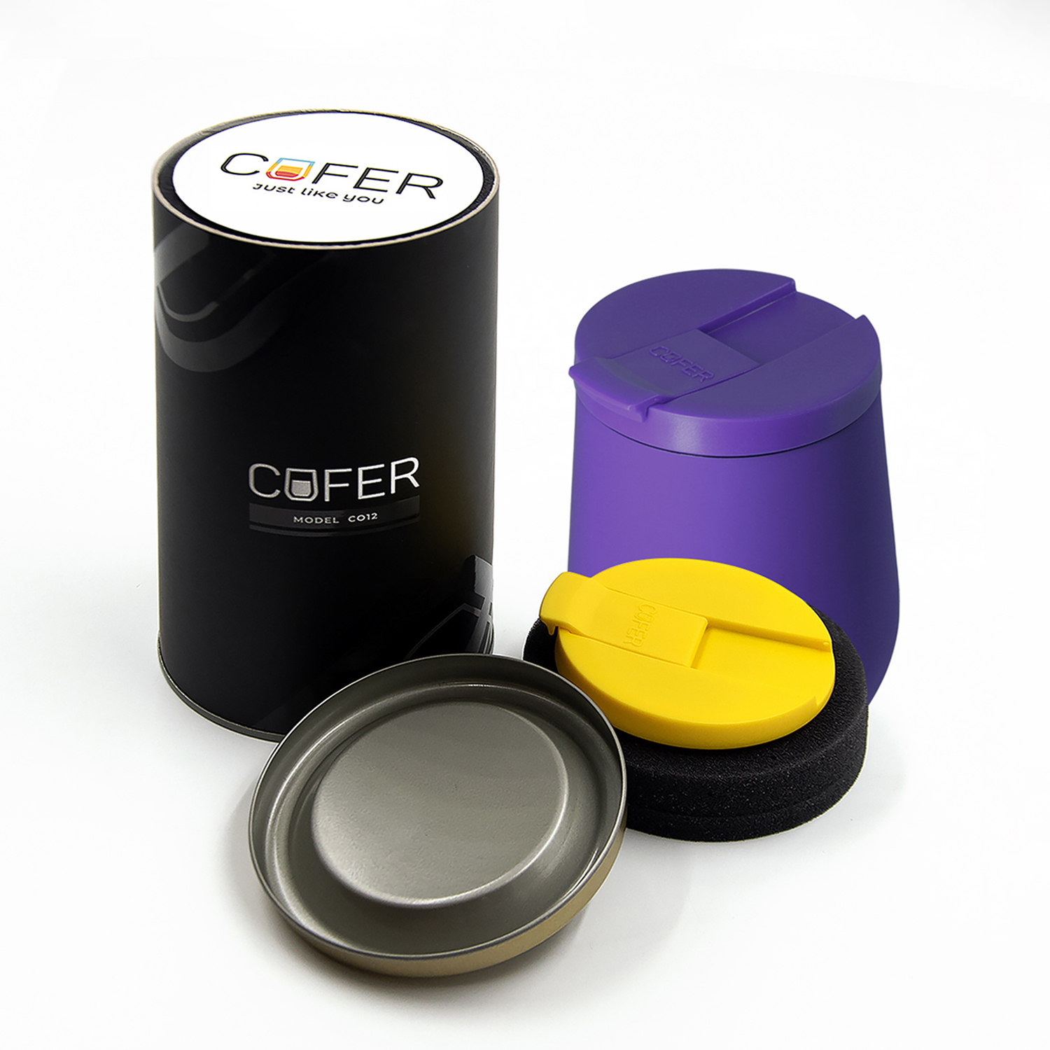 Набор Cofer Tube NEO DUO CO12s (М) black (фиолетовый с желтым)-0