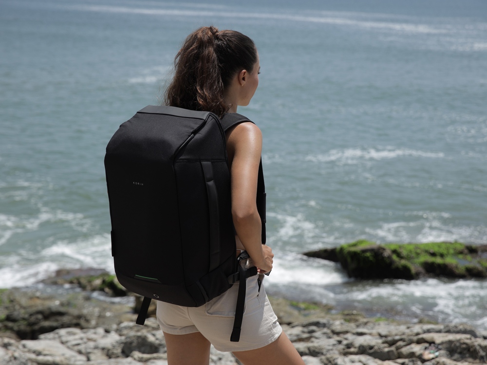 Антикражный рюкзак-трансформер Clickpack Travlo для ноутбука 16, черный-11