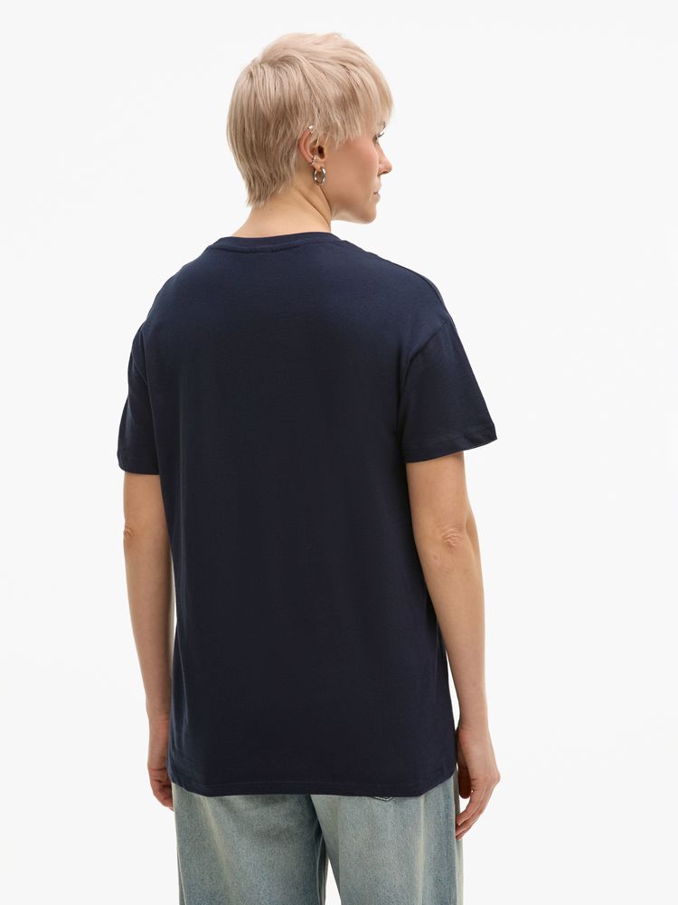 Футболка унисекс Regent 150, темно-синяя (navy)-6