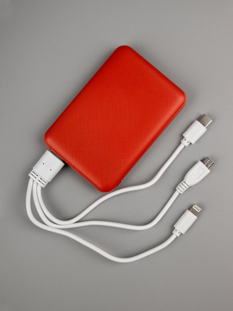Внешний аккумулятор Uniscend Full Feel Type-C 5000 мАч, красный-3