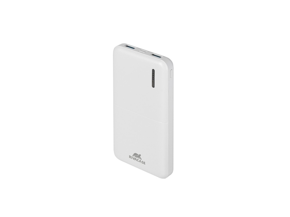 RIVACASE VA2532 (10000 мАч) QC/PD 20W внешний аккумулятор с дисплеем, белый 12/48-0