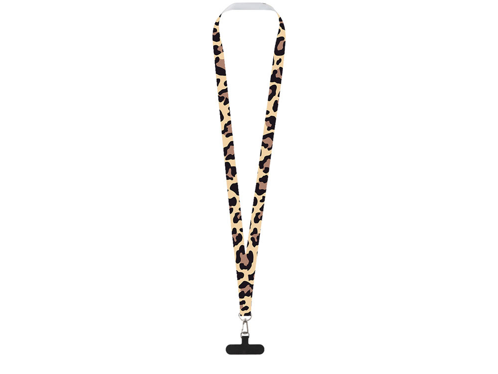 Ланъярд 2 см под сублимацию с трендовым карабином и узким держателем для телефона из ПЭ, серебристый-1