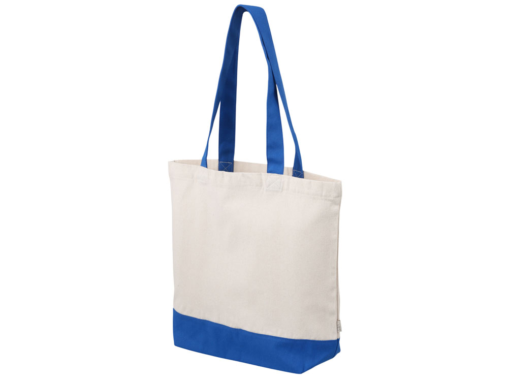 Сумка для шоппинга Cotton из переработанного хлопка 280 г, синий-2