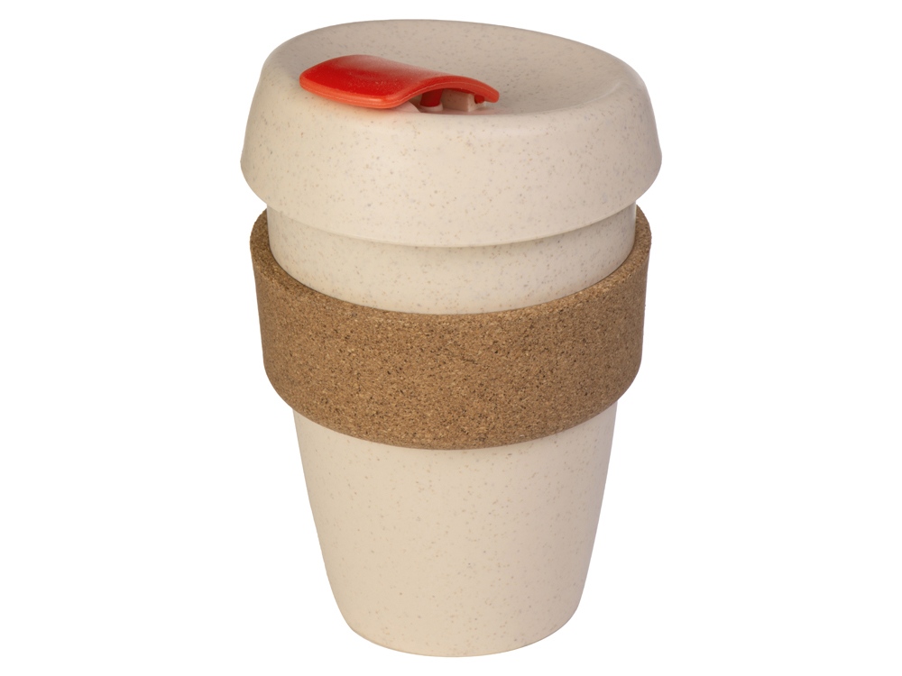 Стакан из пшеничного волокна с двойными стенками Pino, красный-0