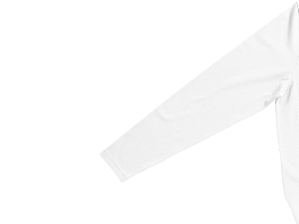 Ponoka мужская футболка из органического хлопка, длинный рукав, белый-5