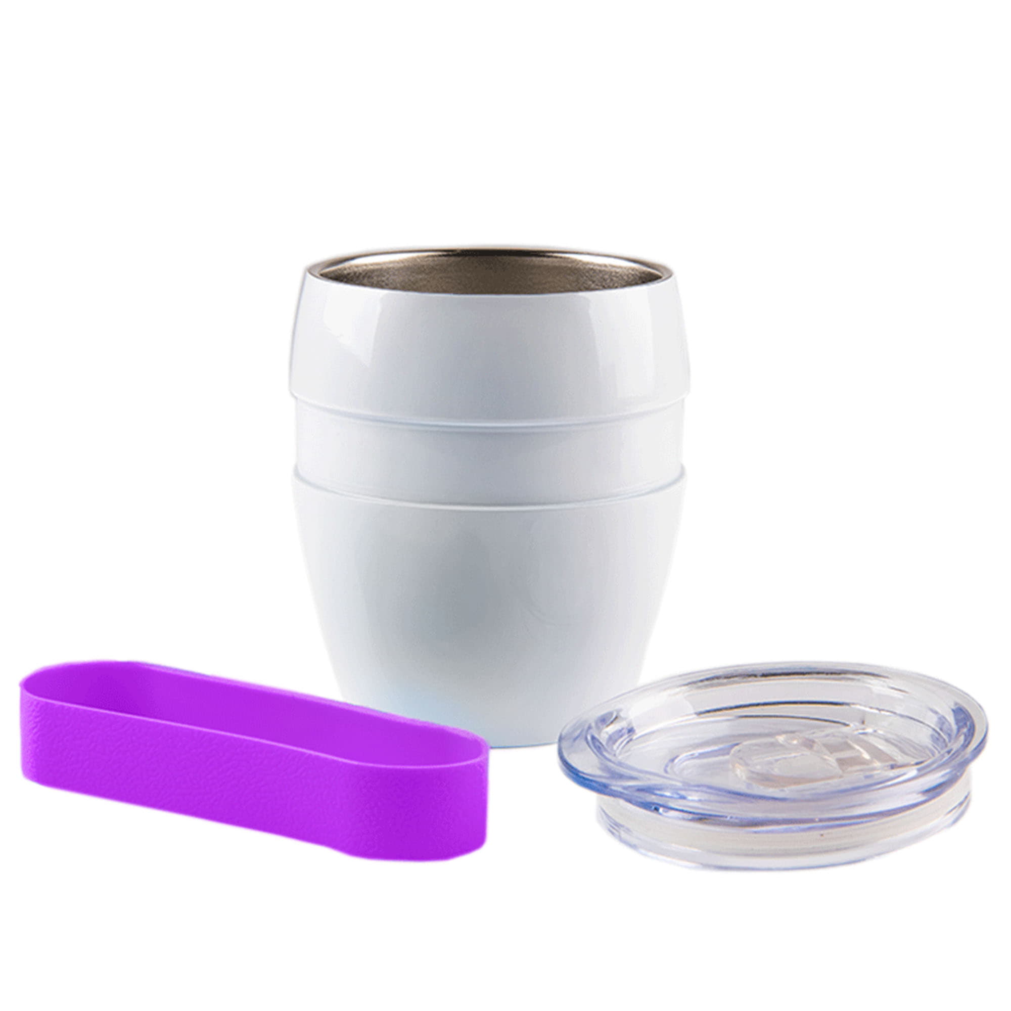 Термокружка LINE, белый, фиолетовый-7