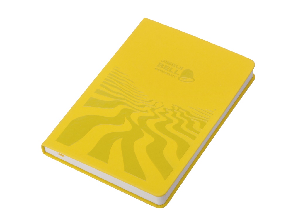 Бизнес-блокнот А5 C2 soft-touch, желтый, с УФ печатью-2