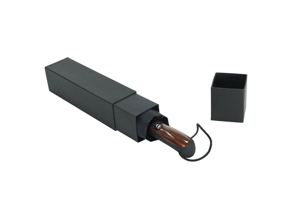 Зонт складной 5663 Stormmaster автомат, черный-4