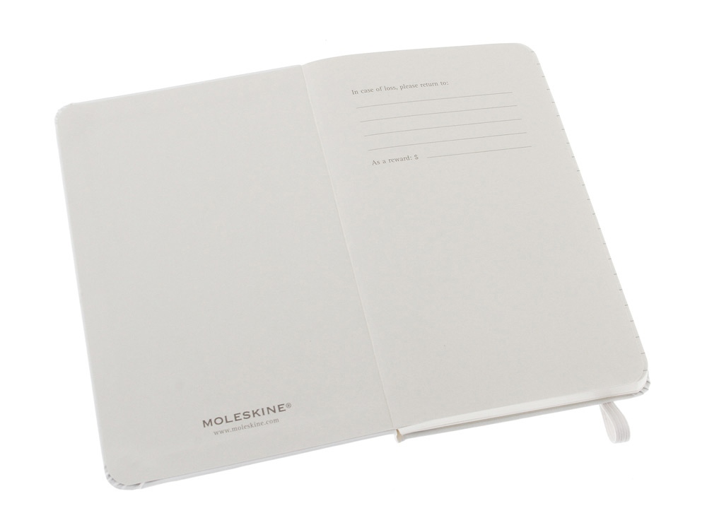 Записная книжка Moleskine Classic (в линейку) в твердой обложке, Pocket (9x14см), белый-1
