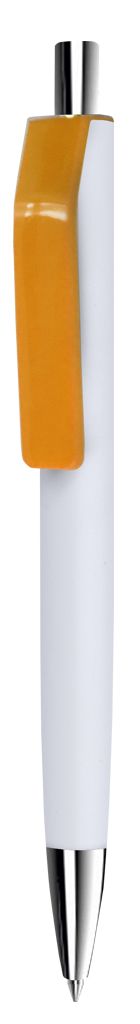 Ручка шариковая Shark (белая с оранжевым)-0
