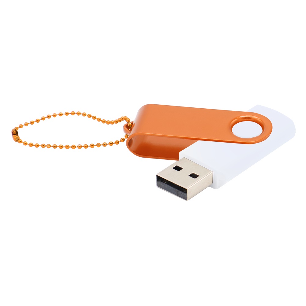 Флешка Designer To Go 2.0 USB 16Gb, Белый/оранжевый-0