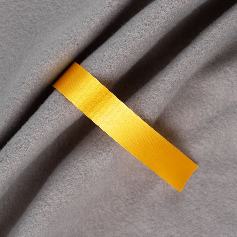 Лента сатиновая Satin 20 S, желтая, 50 см-1