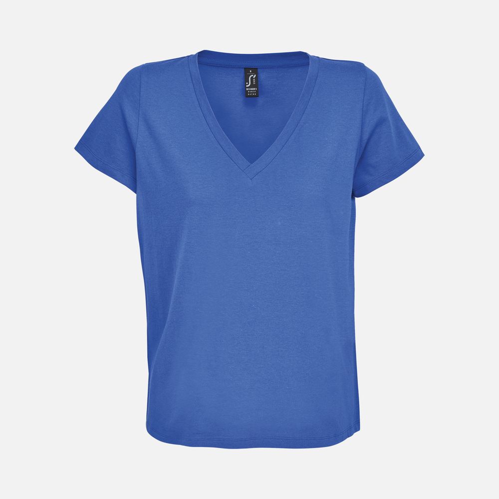 Футболка женская Regent Women с V-образным вырезом, ярко-синяя (royal)-0