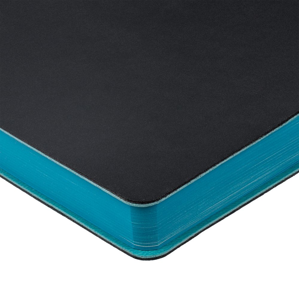 Ежедневник Flexpen Black, недатированный, черный с бирюзовым-4