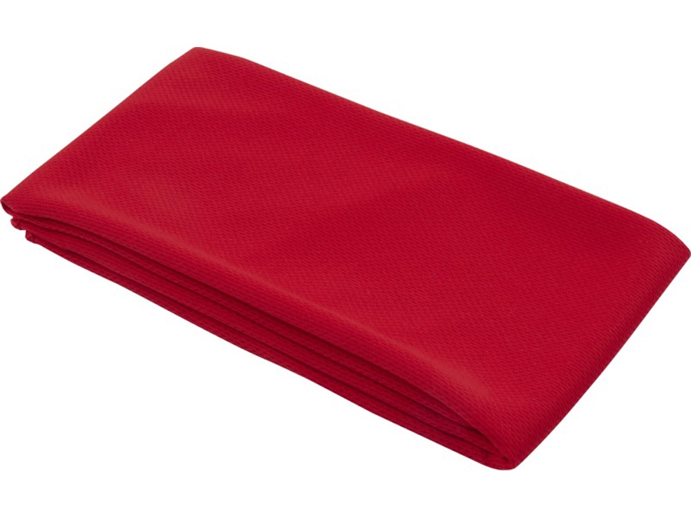 Lucas спортивное полотенце из переработанного полиэстера 30х80 см - Красный-3