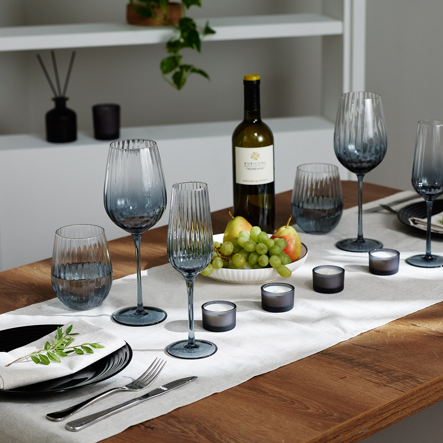 Набор ароматических свечей Сенто (Sento), серый-5