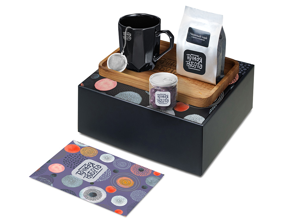 Подарочный набор Re:y. Hearth  с кружкой, подносом и чаем-0
