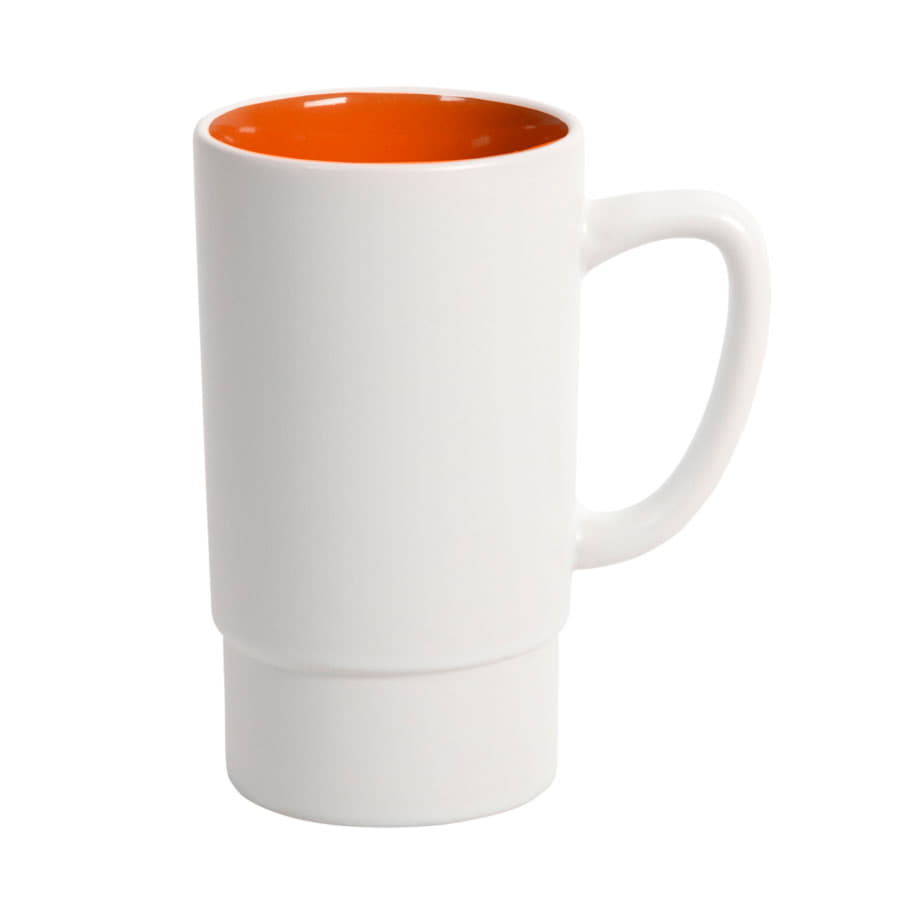 Кружка FUN 2, белый, оранжевый-5