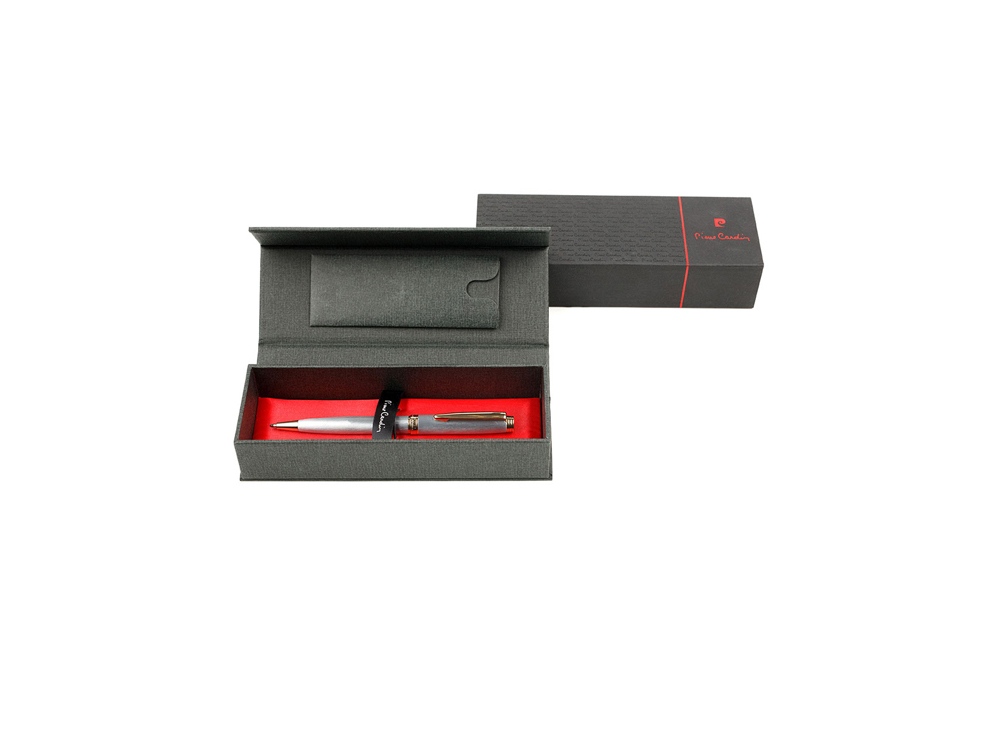 Ручка шариковая Pierre Cardin SHINE. Цвет - серебристый. Упаковка B-1-3