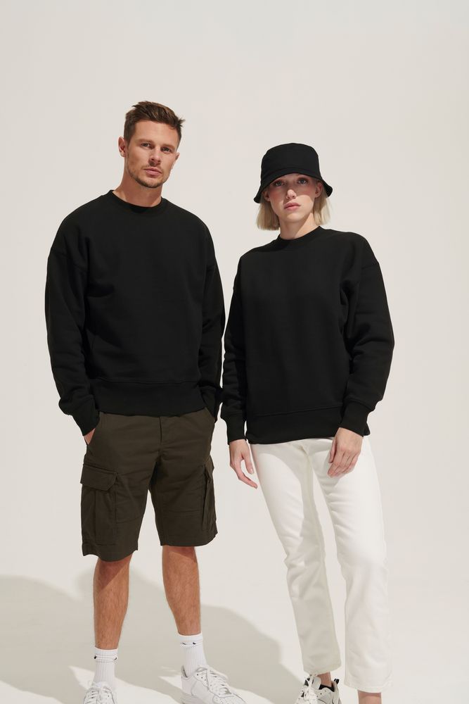 Свитшот унисекс Authentic, черный-6