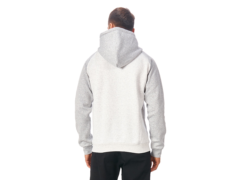 Толстовка с капюшоном Dublin мужская, серый меланж/белый меланж-2
