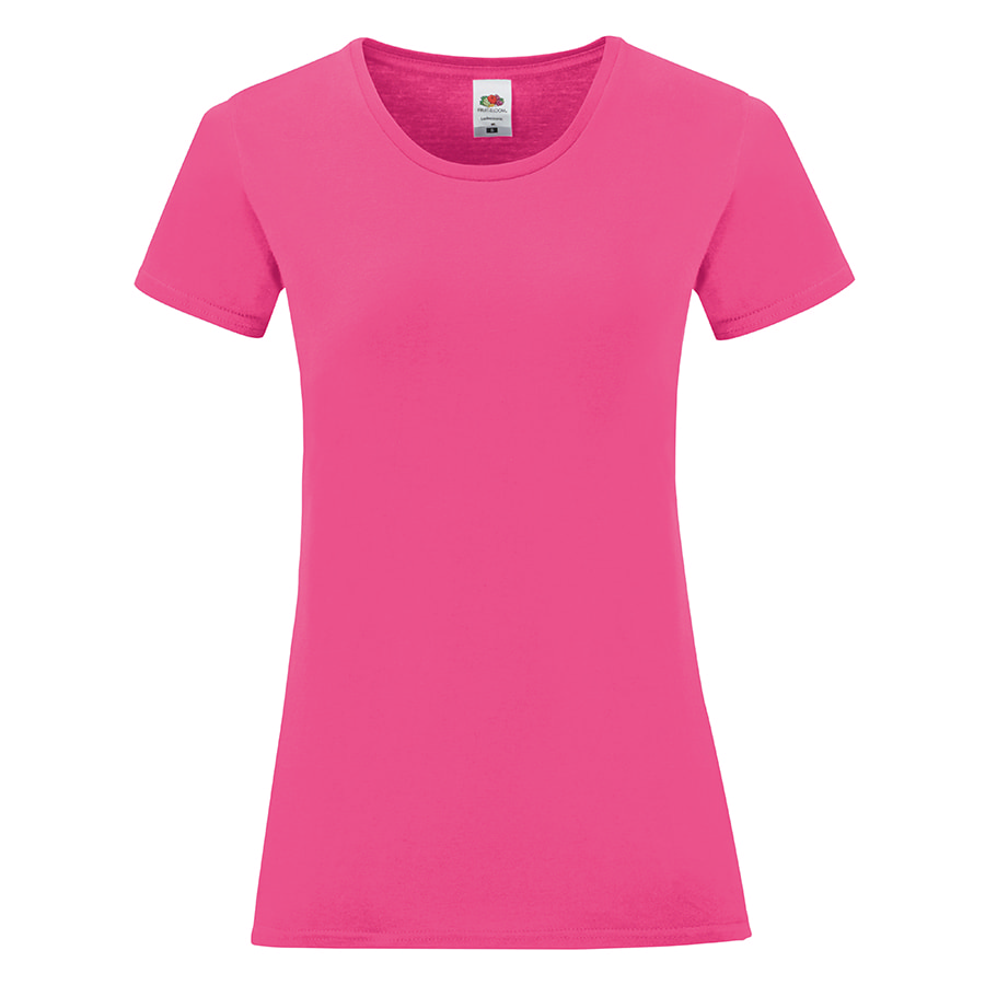 Футболка женская LADIES ICONIC 150, ярко-розовый-0