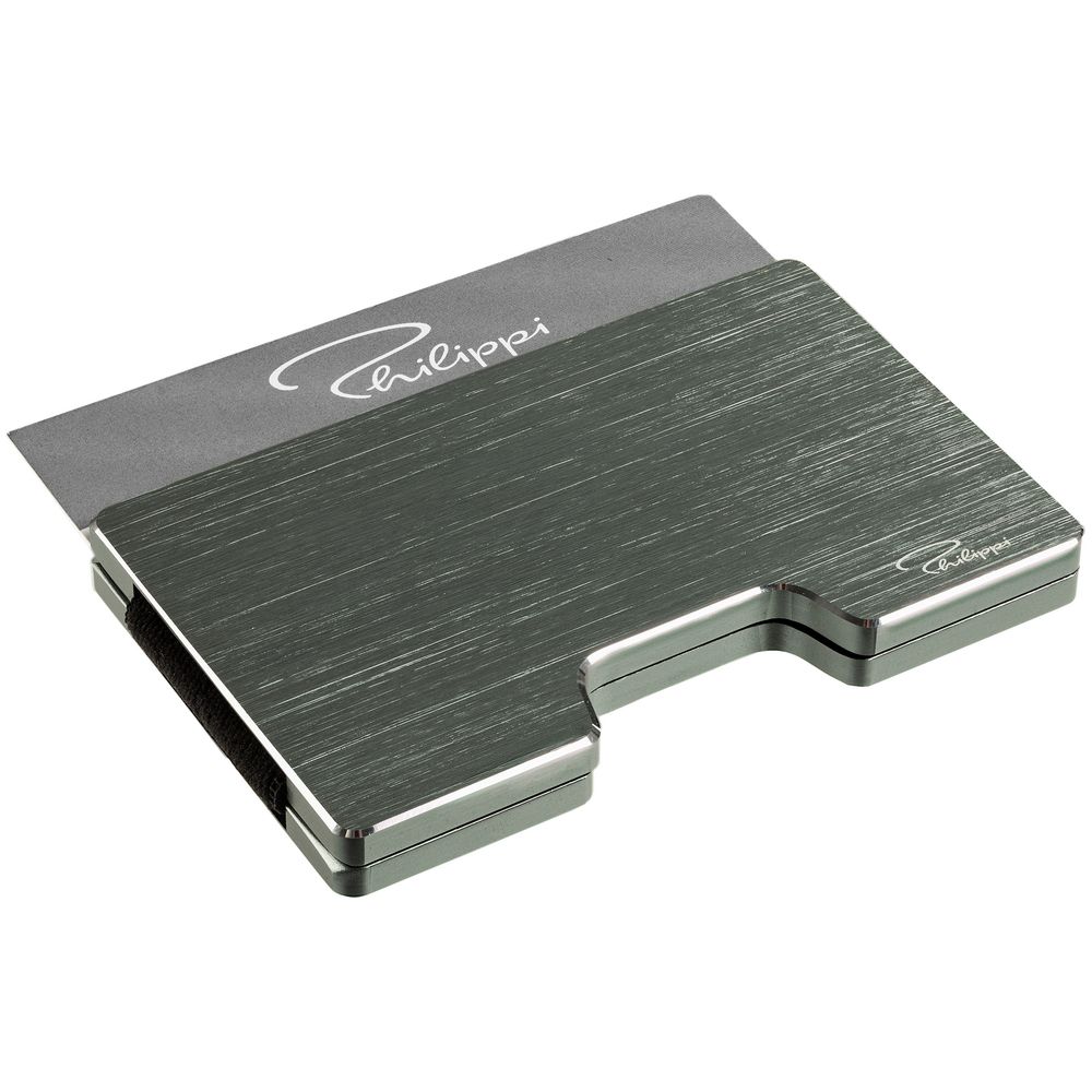 Футляр для карт с зажимом для купюр Cooper, серый-1