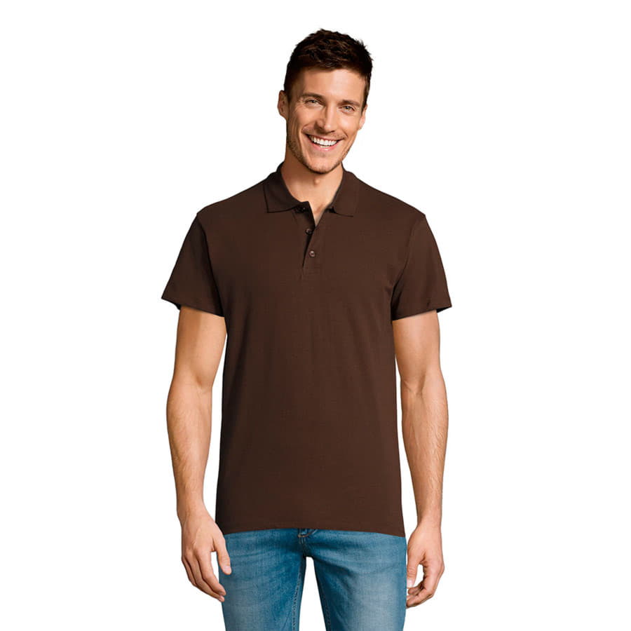 Рубашка поло мужская SUMMER II 170 , шоколадный-3