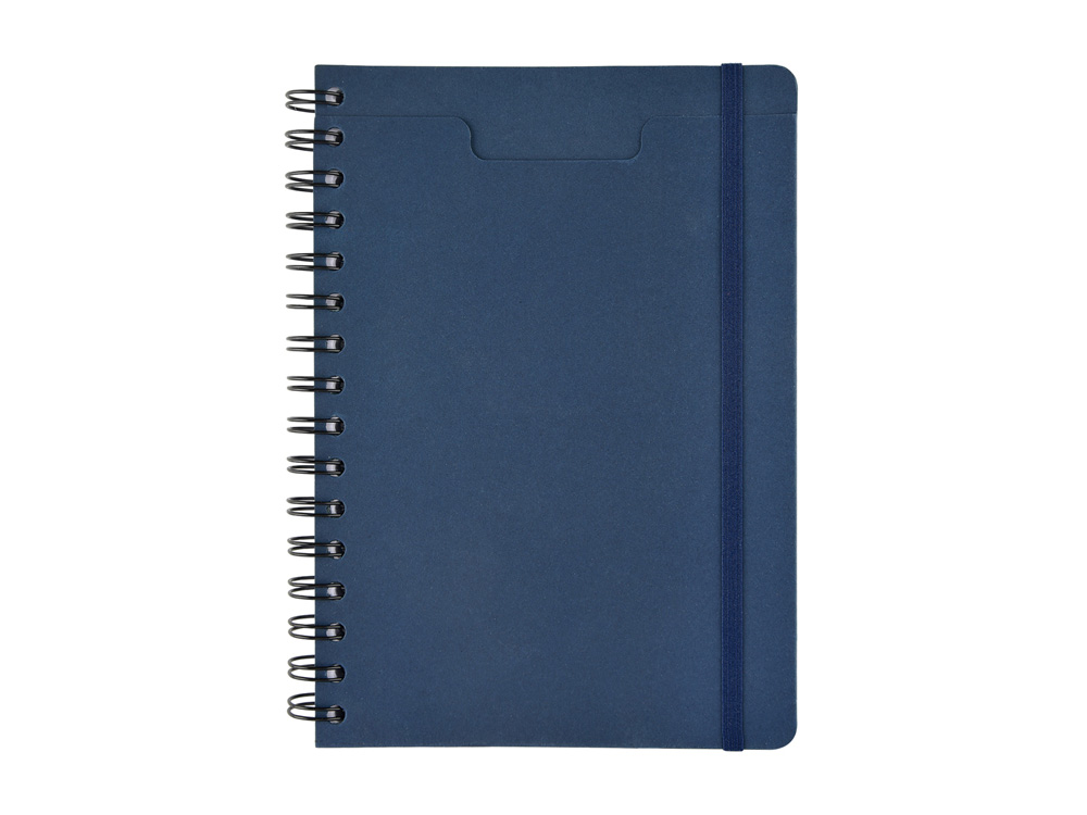 Ежедневник недатированный на гребне А5 Pragmatic, темно-синий-1